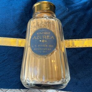 Vintage French perfume Azurea Sachet Powder - Gold